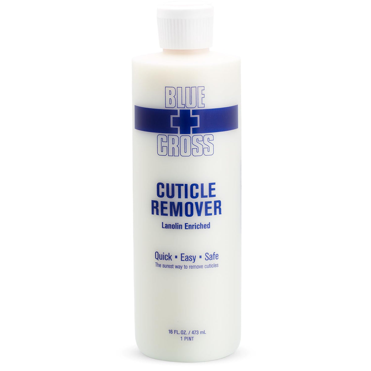 Blue Cross Hydrating Liquid Cuticle Remover & Softener For Brittle Nails, 16 Oz