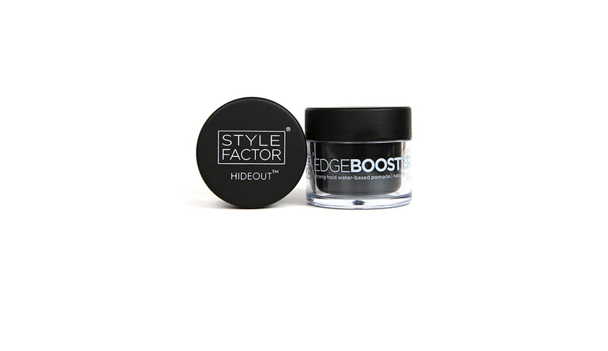 Style Factor Edge Booster Hair Pomade Gel 0.8oz - Natural Black Hold & Color