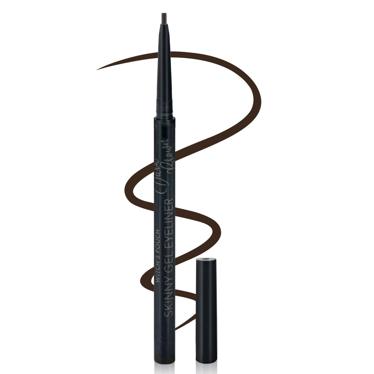 Witch'S Pouch Waterproof Gel Eyeliner Pencil - Long-Lasting, Smudge-Proof, Dark Brown