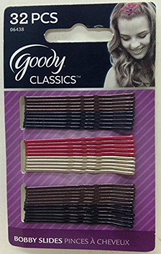 Goody Classic Pearlized Bobbies, 32Ct Hair Accessories, Durable Pearl Material