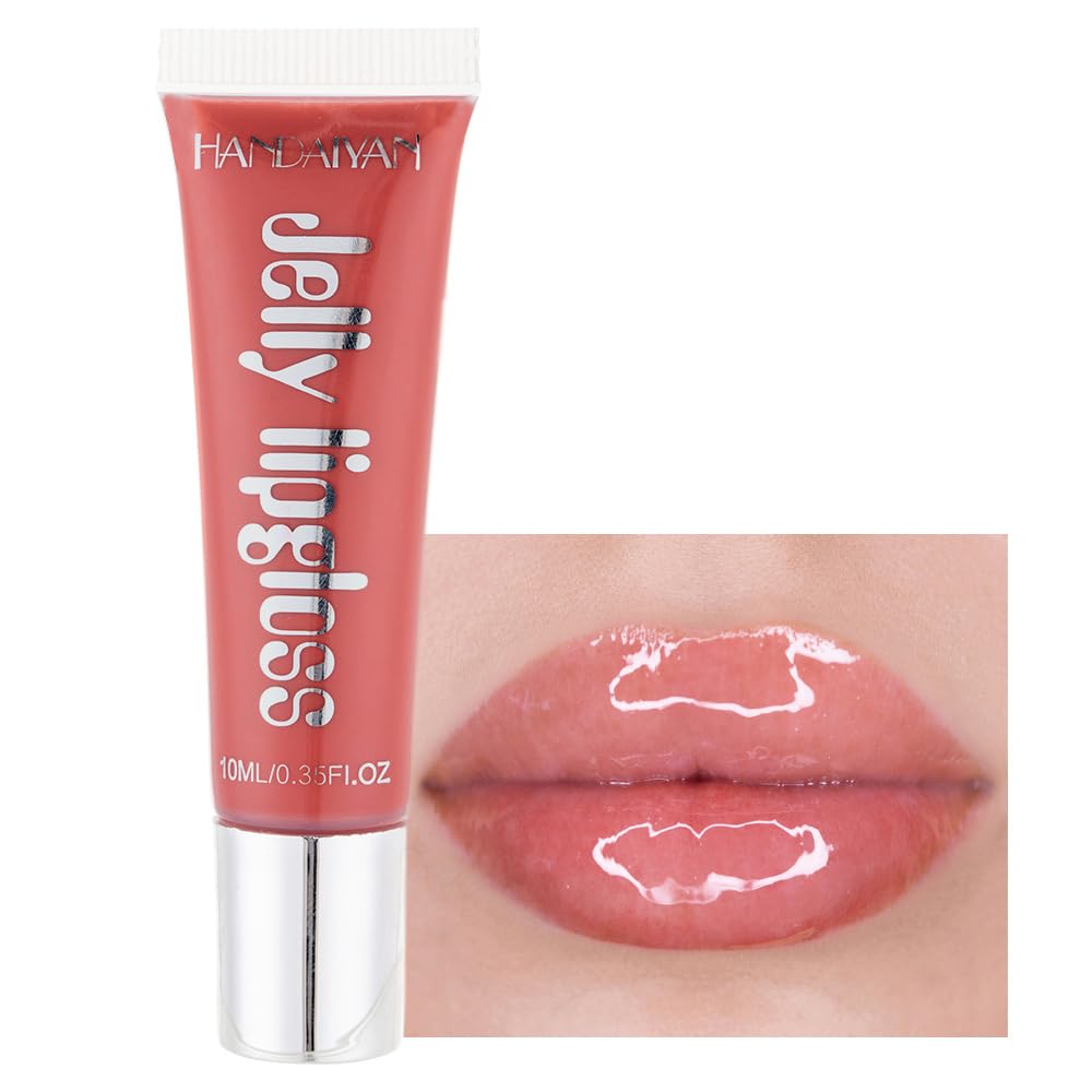 Beuking Jelly Lipstick - Waterproof Candy Color Lip Tint, Long-Lasting Moisturizer, 0.34 Fl Oz