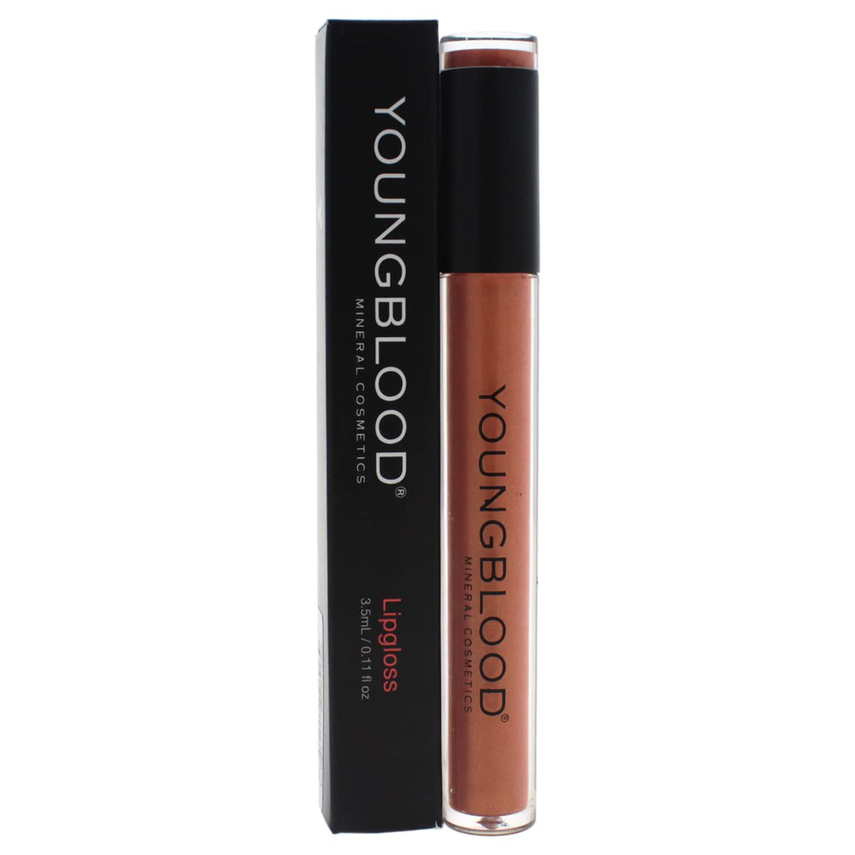 Youngblood Mineral Cosmetics High-Shine Lipgloss 3mL - Mesmerize Peach Gold Shimmer