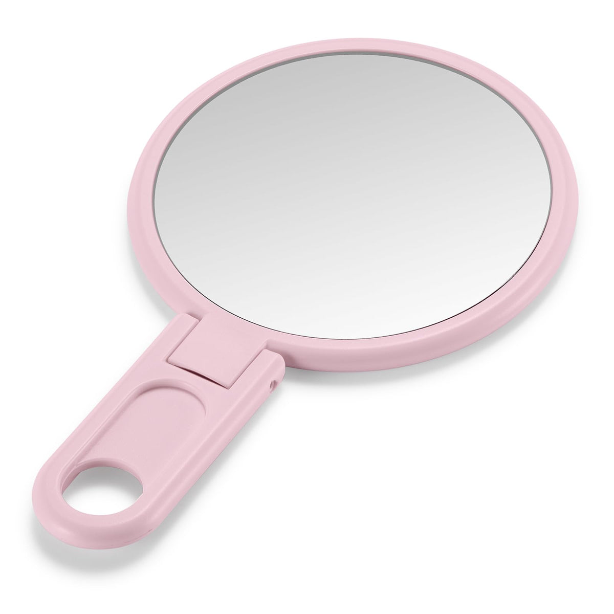 Omiro 3&quot; Pink Compact Mirror With Adjustable Handle - Mini Folding Makeup Mirror