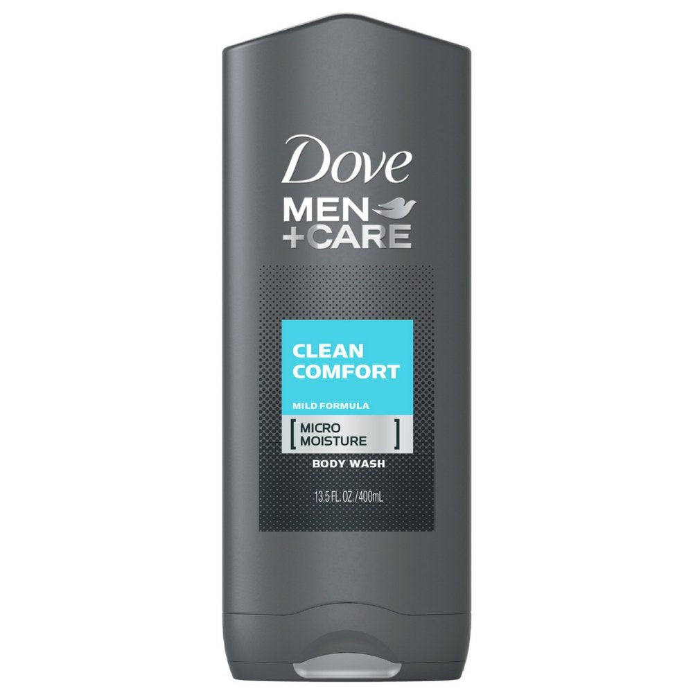 Dove Men + Care Clean Comfort Body & Face Wash, 13.50 Oz, Pack Of 2