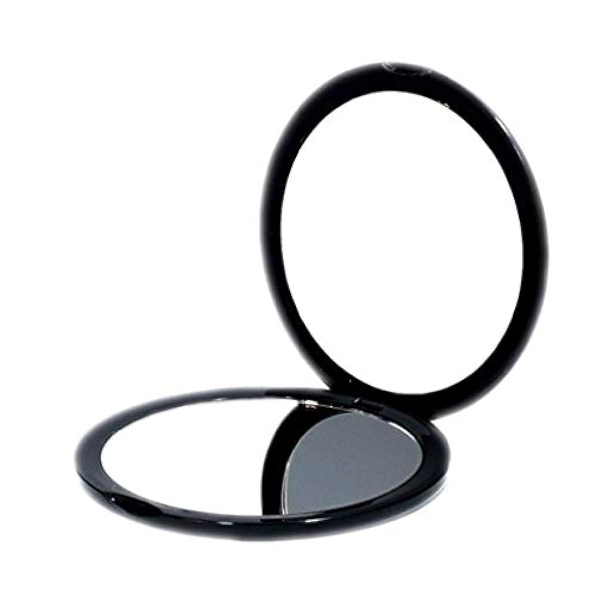 Deweisn Magnifying Compact Makeup Mirror - 10X/1X Handheld Travel Mirror, Black