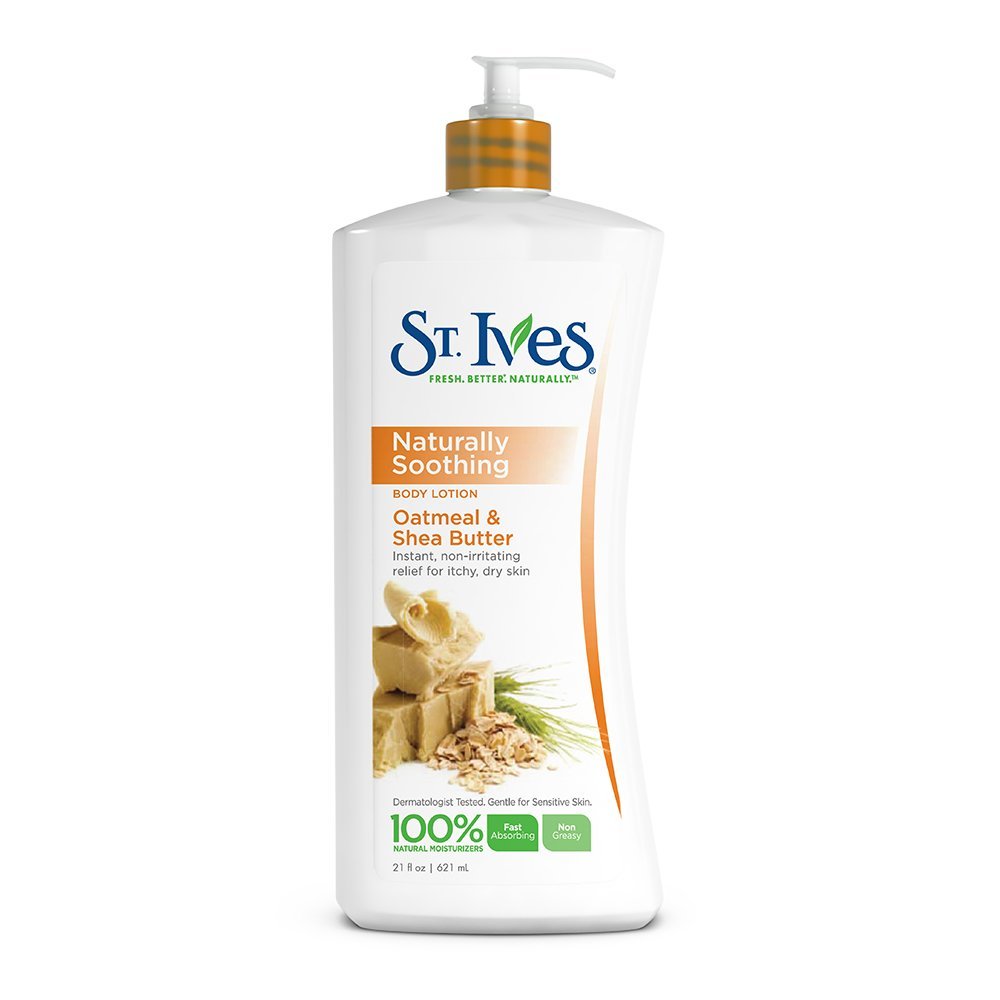 St. Ives Nourish & Soothe Body Lotion, Oatmeal & Shea Butter, 21 Fl Oz