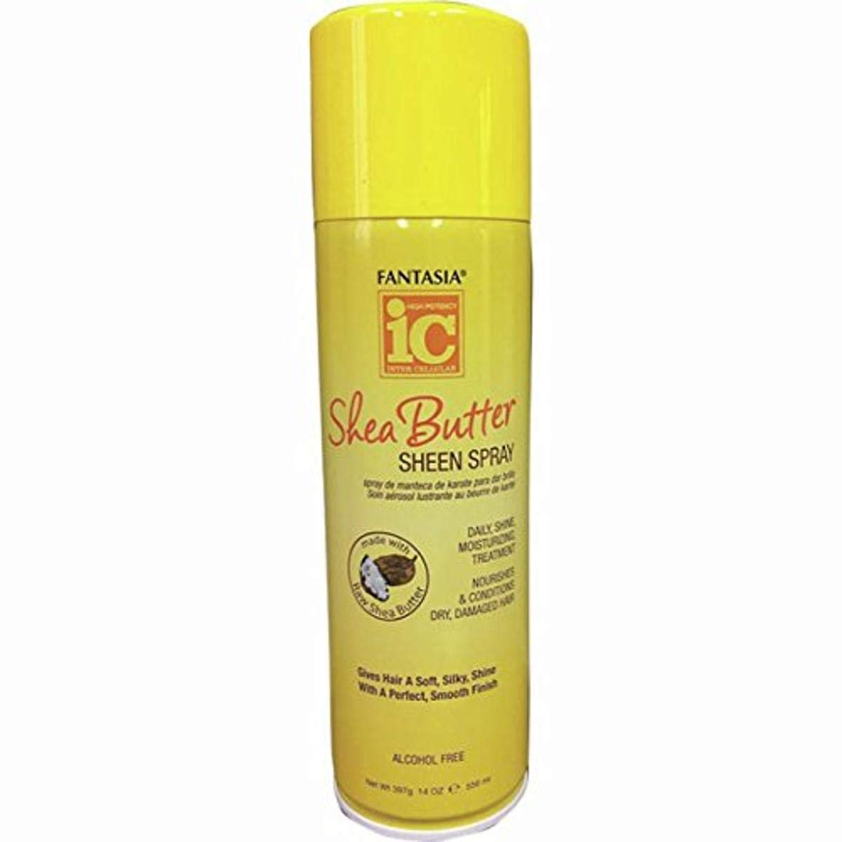 Fantasia Ic Shea Butter Sheen Spray - 14 Oz. Bonus, Moisturizing Hair Spray For Shine