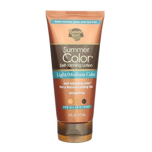 Banana Boat Summer Color Self-Tanning Lotion, Light/Medium, 6 Oz For All Skin Tones