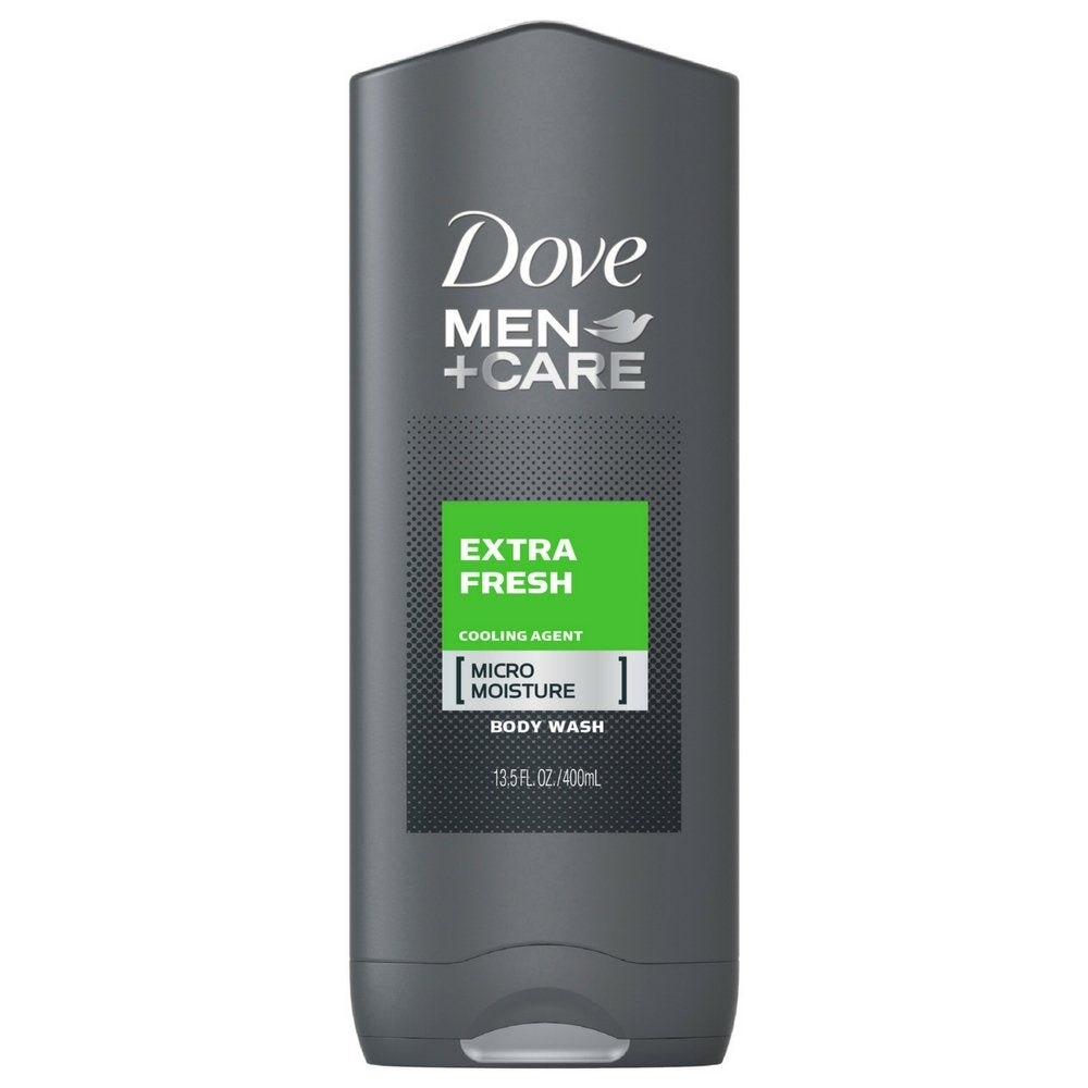 Dove Men + Care Body & Face Wash, Extra Fresh 13.50 oz (Pack of 4)