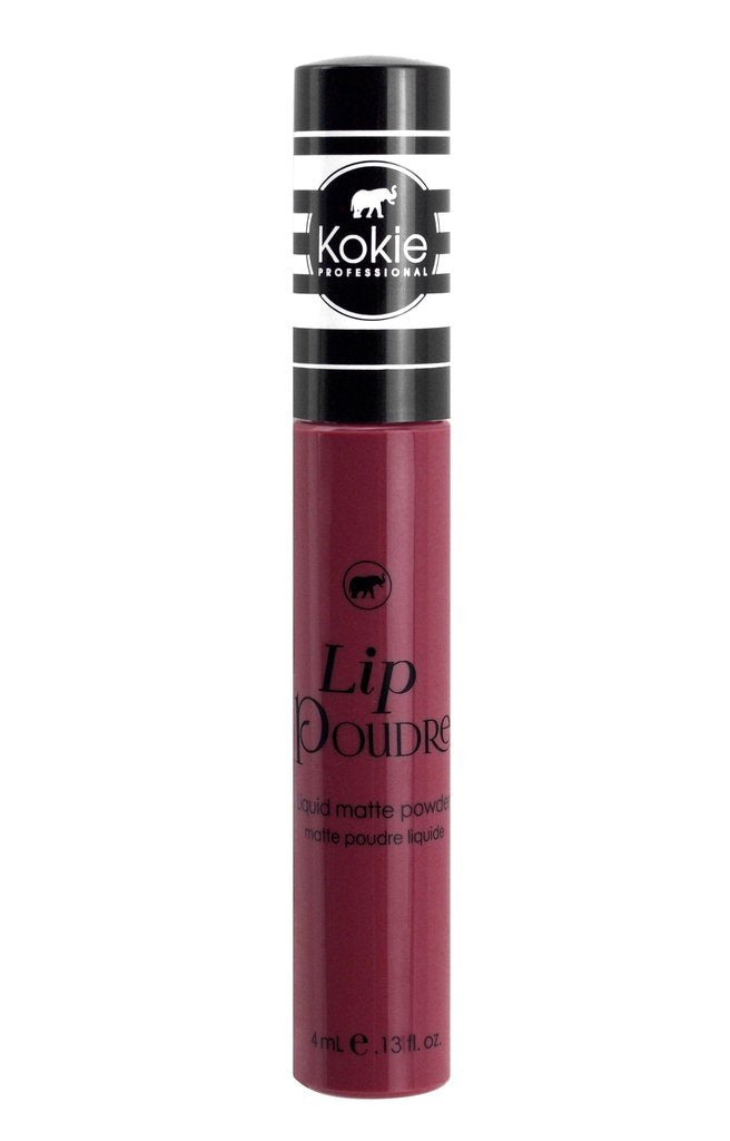 Kokie Cosmetics Lip Poudre Liquid Lip Powder - Claret, 0.13 Fl Oz, Long-Lasting Color