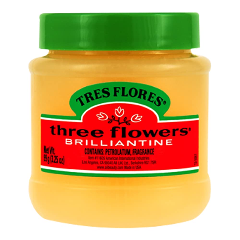 Ardell Three Flowers Brilliantine Pomade 3.25Oz - Yellow Hair Styling Product