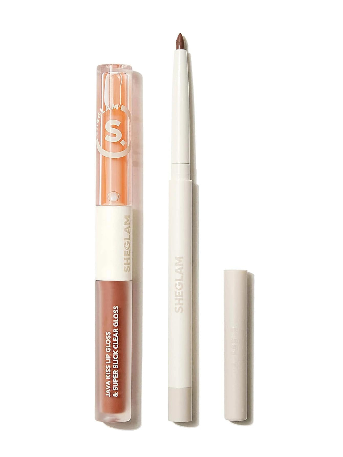 Sheglam Soft 90'S Glam Lip Liner & Liquid Lipstick Set - Pouty Nude, Long Lasting, Moist