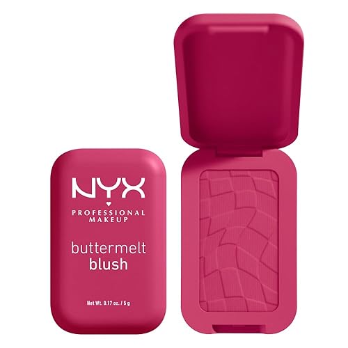 NYX PROFESSIONAL MAKEUP Buttermelt Powder Blush - Vegan, Fade Resistant, 12HR Wear, 0.17oz