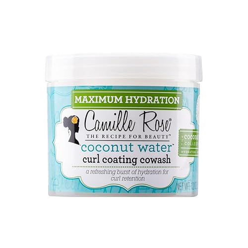 Camille Rose Coconut Water Curl Coating Cowash - 12 Oz Moisturizing Curl Cleanser