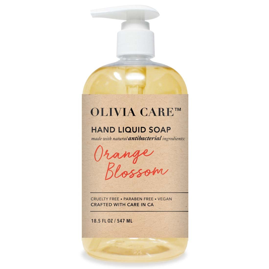 Olivia Care Antibacterial Hand Soap With Sage & Tea Tree Oil - 18.5 Fl Oz Moisturizing Wash