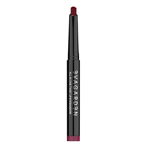 Evagarden All In One Twist Up Eye Shadow, Merlot - Bold Color, No Transfer, 0.03 Oz