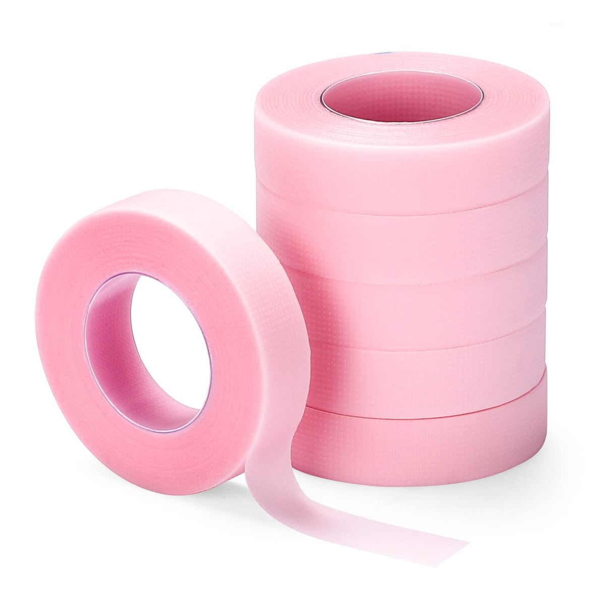 Teoyall Pink Micropore Lash Extension Tapes - 6 Rolls Adhesive For Makeup Salon Supplies