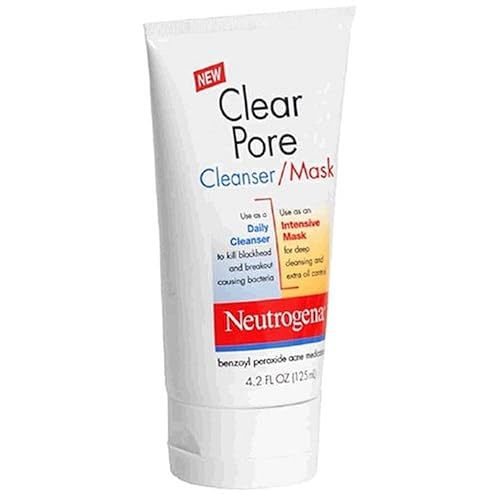 Neutrogena Clear Pore Cleanser/Mask - 4.2 Oz (Pack Of 3) - Deep Cleansing,