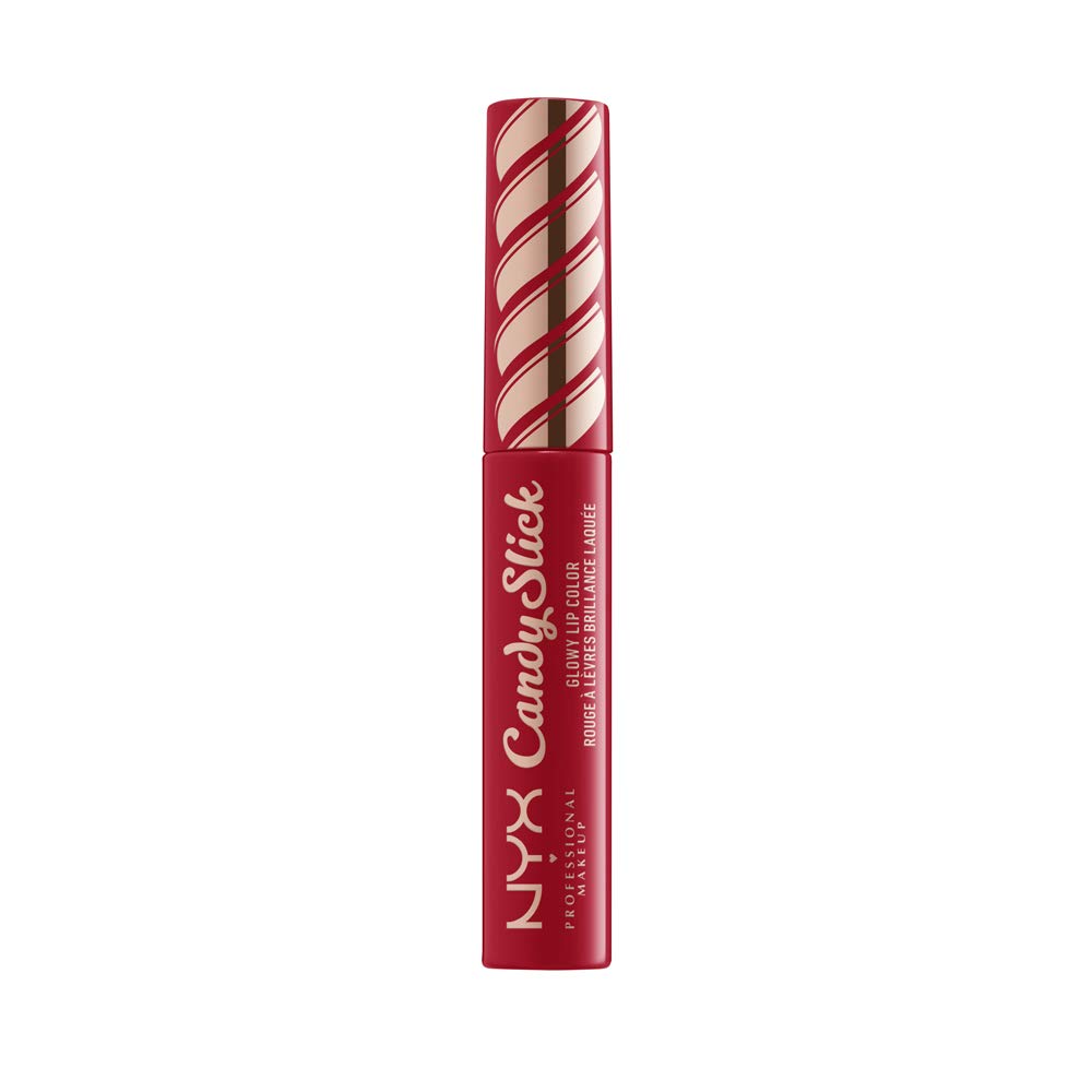 NYX PROFESSIONAL MAKEUP Candy Slick Glowy Lip Gloss - Jawbreaker Red, 0.25 oz