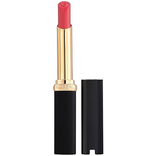 L’Oréal Paris Colour Riche Matte Lipstick, Hyaluronic Acid Infused, Le Coral Irreverent, 0.06