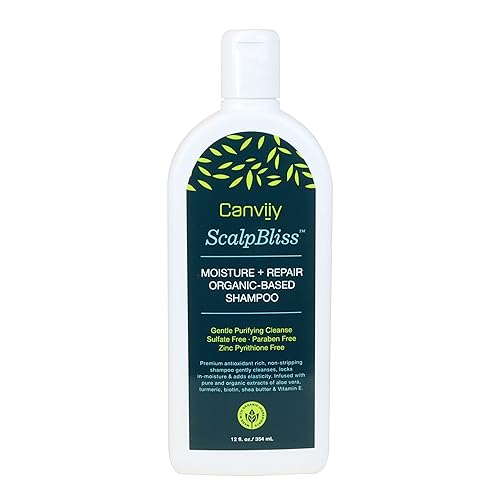 Canviiy Scalpbliss Moisture + Repair Shampoo - Organic Deep Clean, 12 Fl Oz