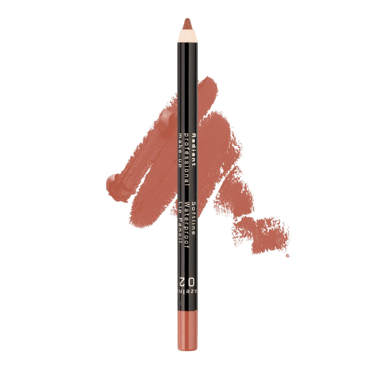 Radiant Professional Waterproof Lip Liner - Long Lasting, Soft & Creamy - 02 Hazelnut, 