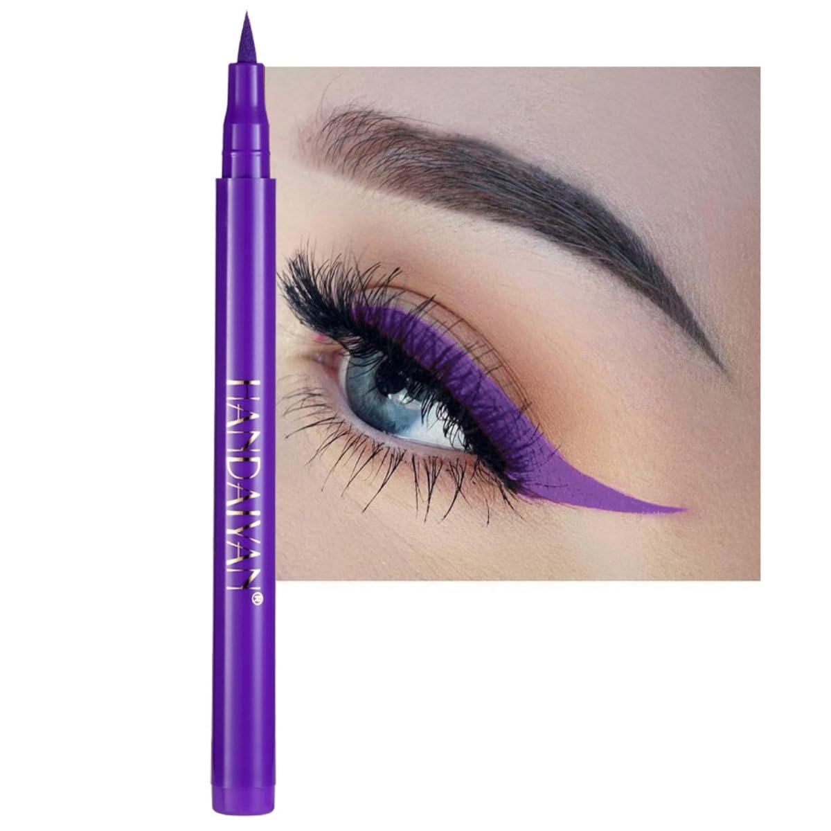 Onarisae Waterproof Liquid Eyeliner - Purple, Smudge Proof, 0.32 Ounce