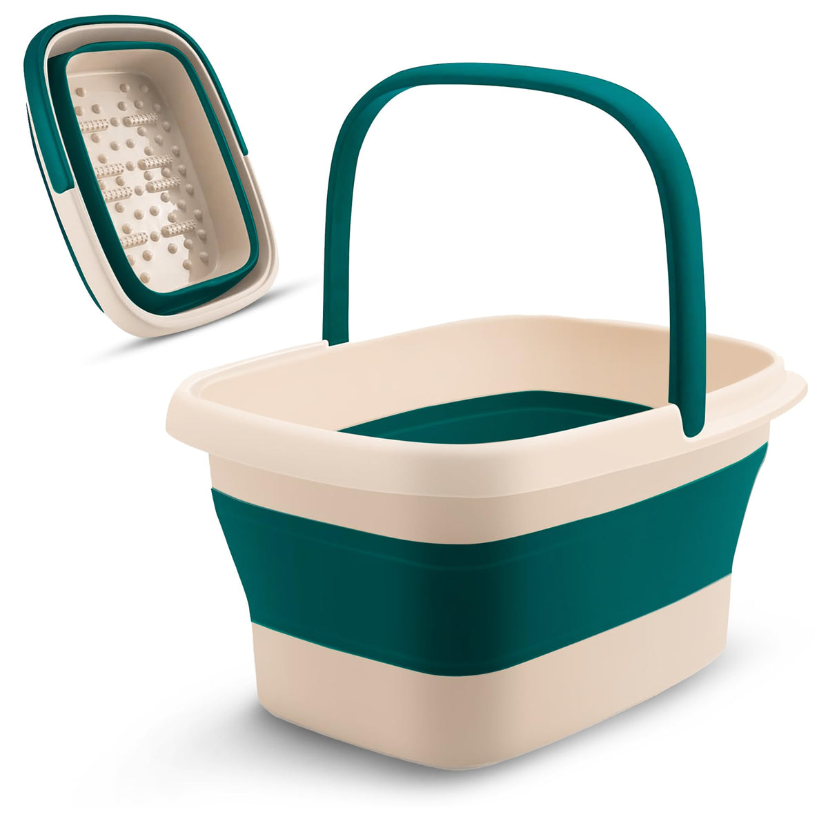 Fivona Collapsible Foot Bath Basin - Soothe Soreness, Soften Calluses, Perfect For Tired Feet