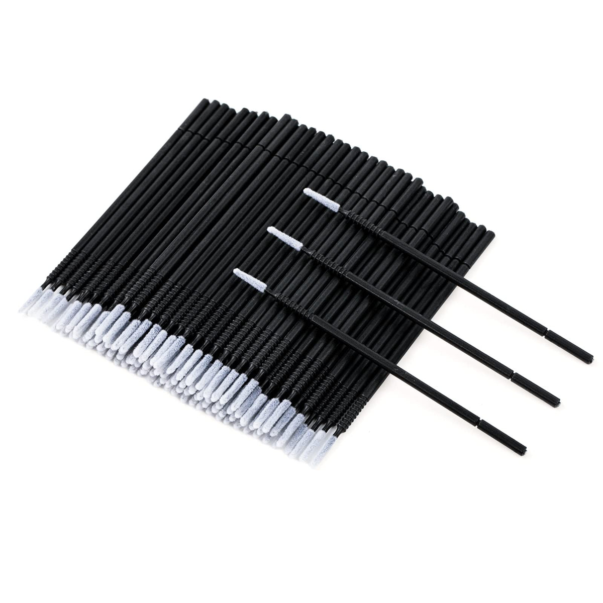 G2Plus 400Pcs Micro Brushes - High-End Microswabs For Eyelash Extensions & Makeup (Black)