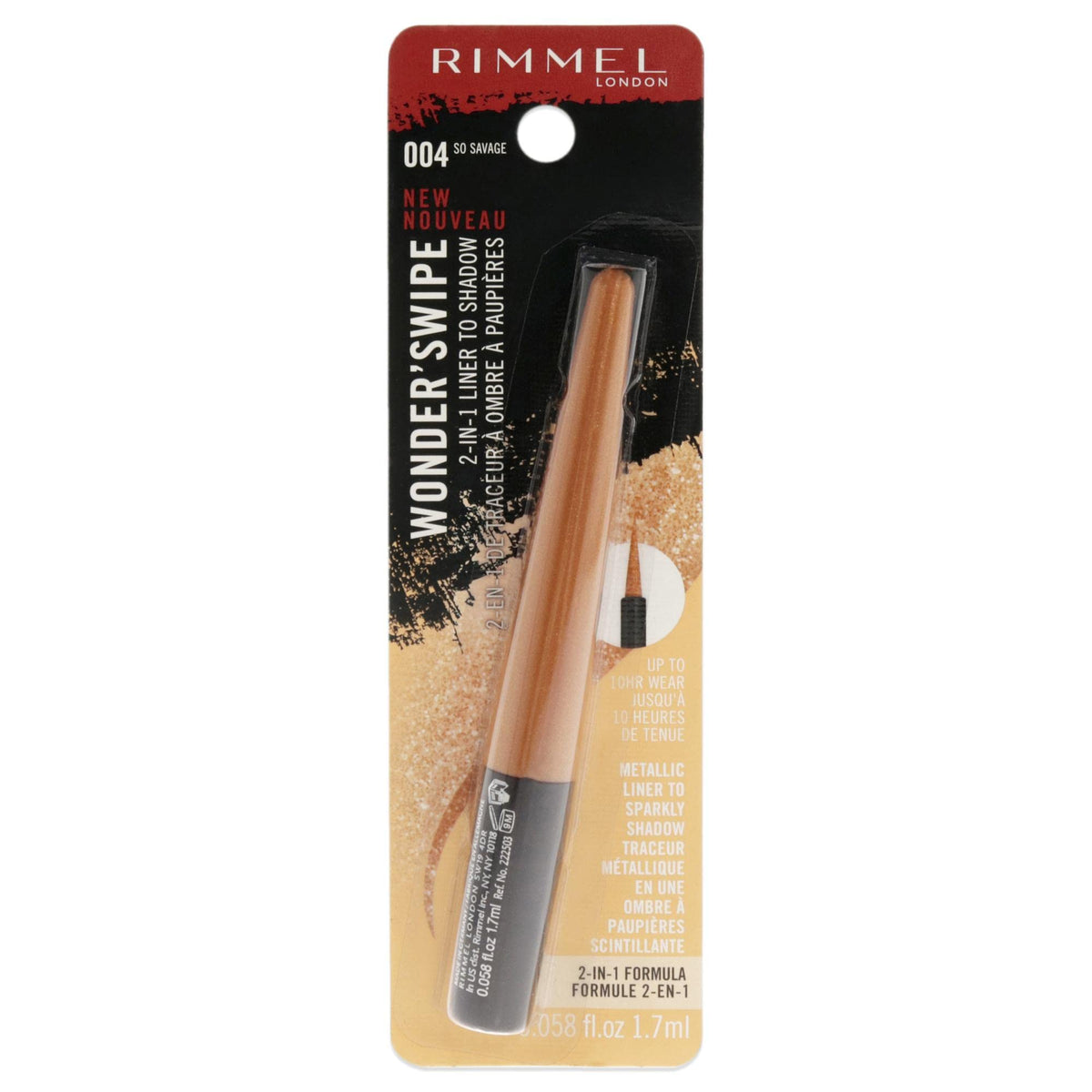 Rimmel London Wonder Swipe 2-in-1 Eyeliner & Shadow - Yasss 0.06 oz