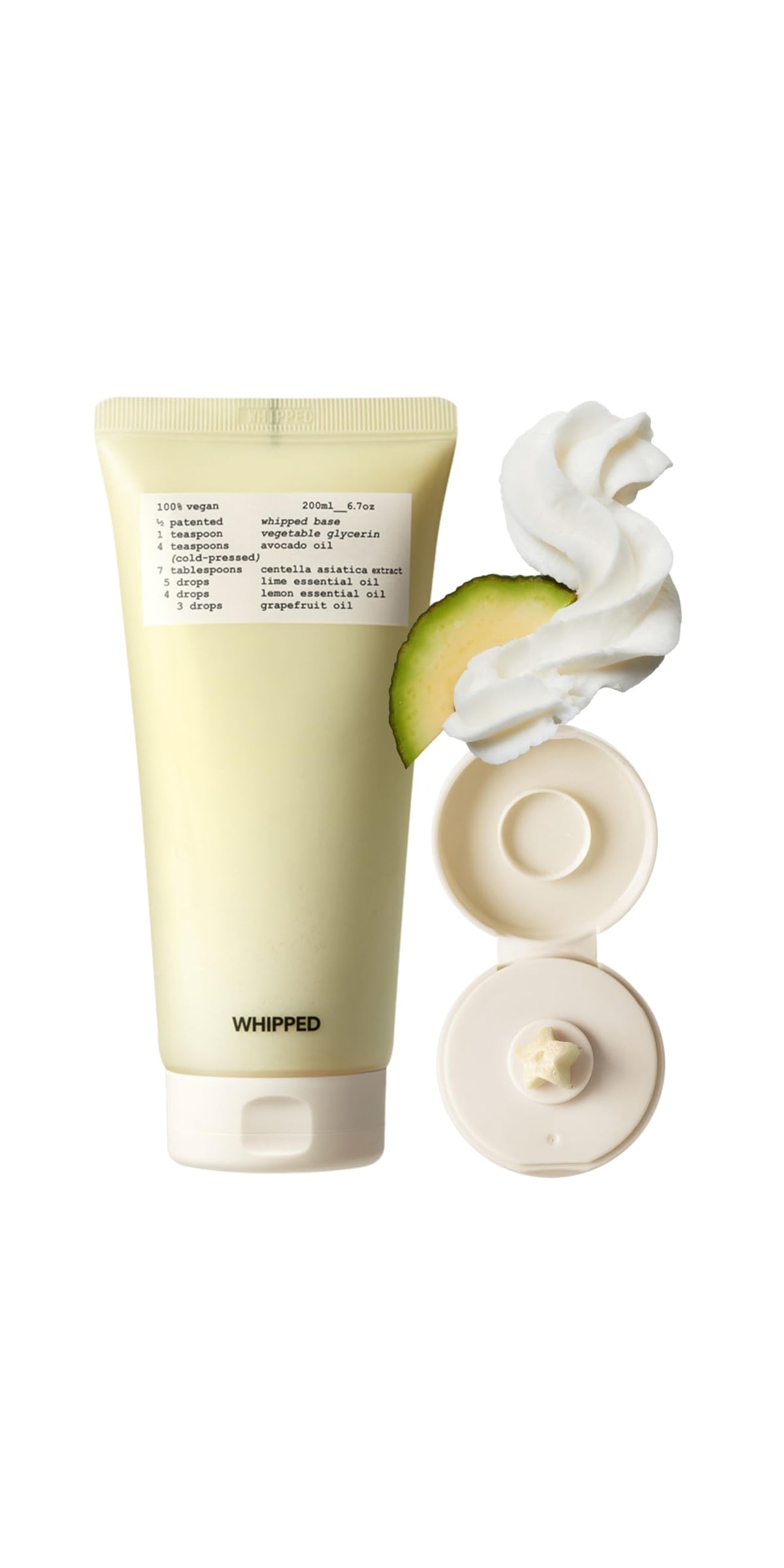 Whipped Semo Vegan Whipped Cream Cleanser - Avocado & Lime, Niacinamide, 200Ml For Dry Skin