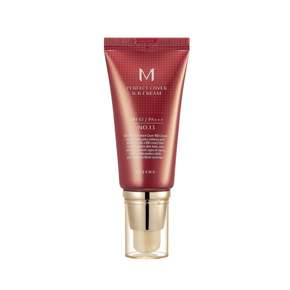 Missha M Perfect Cover Bb Cream Spf42 Pa+++ - Natural Beige 02, 50Ml | Matte Finish, All Skin Types