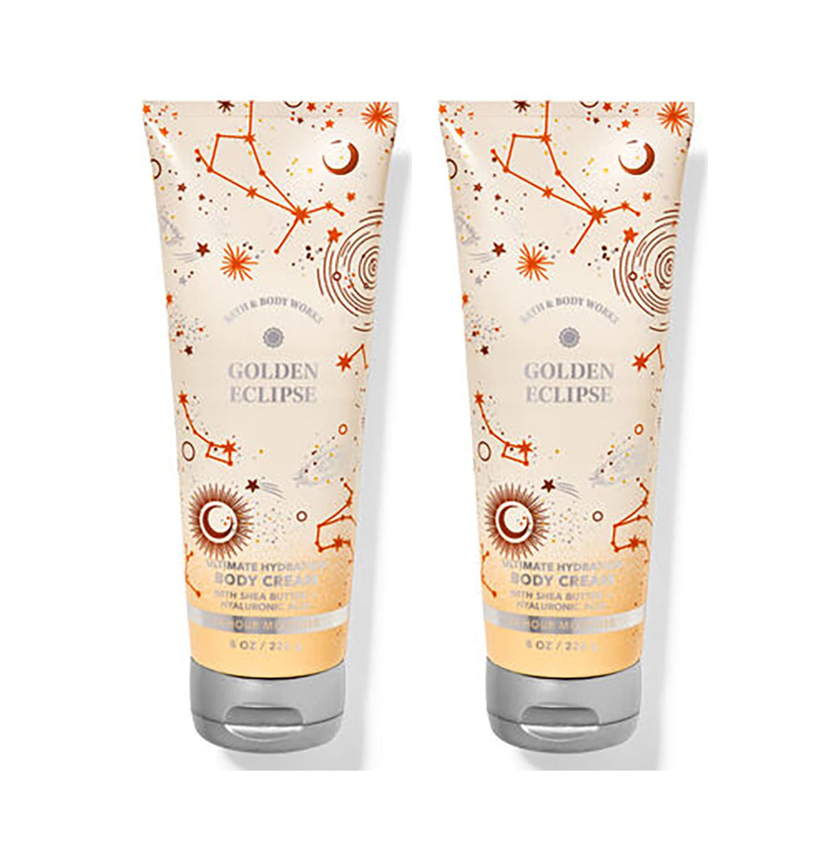 Bath & Body Works Golden Eclipse Body Cream, Ultimate Hydration, 8 Oz, 2-Pack For Women