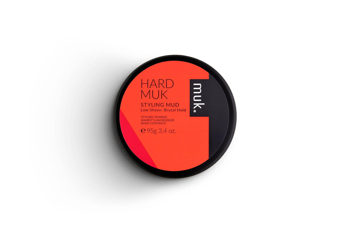 Muk Haircare Styling Mud for Men - Hard Hold, Low Sheen, 3.4oz Hair Product