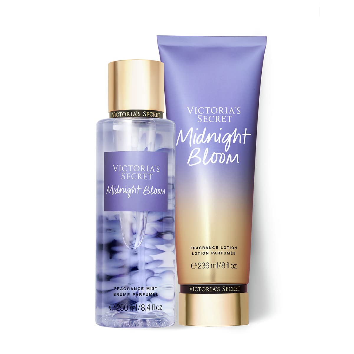 Victoria'S Secret Midnight Bloom Mist & Lotion Set - 0.50 Oz, Pack Of 2