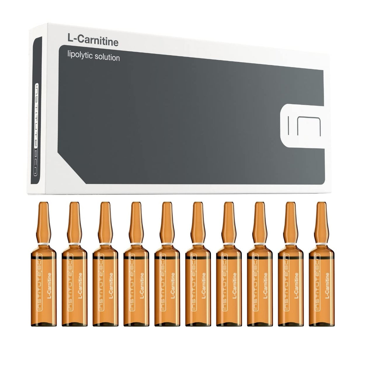 L-Carnitine Body Serum Ampoule By Institute Bcn - Contouring Serum, 10 X 5Ml, Made In Spain