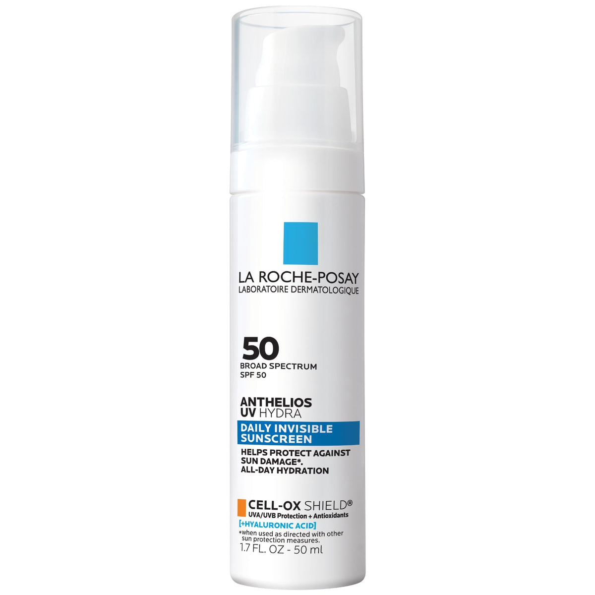 La Roche-Posay Anthelios Uv Hydra Sunscreen Spf 50 - Hydrating, Fragrance-Free, Anti-Aging Face Suns