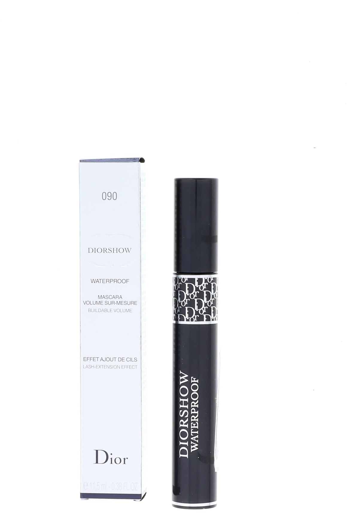 Dior Diorshow Waterproof Mascara #090 Black - 11.5Ml/0.38Oz, Long-Lasting Volume