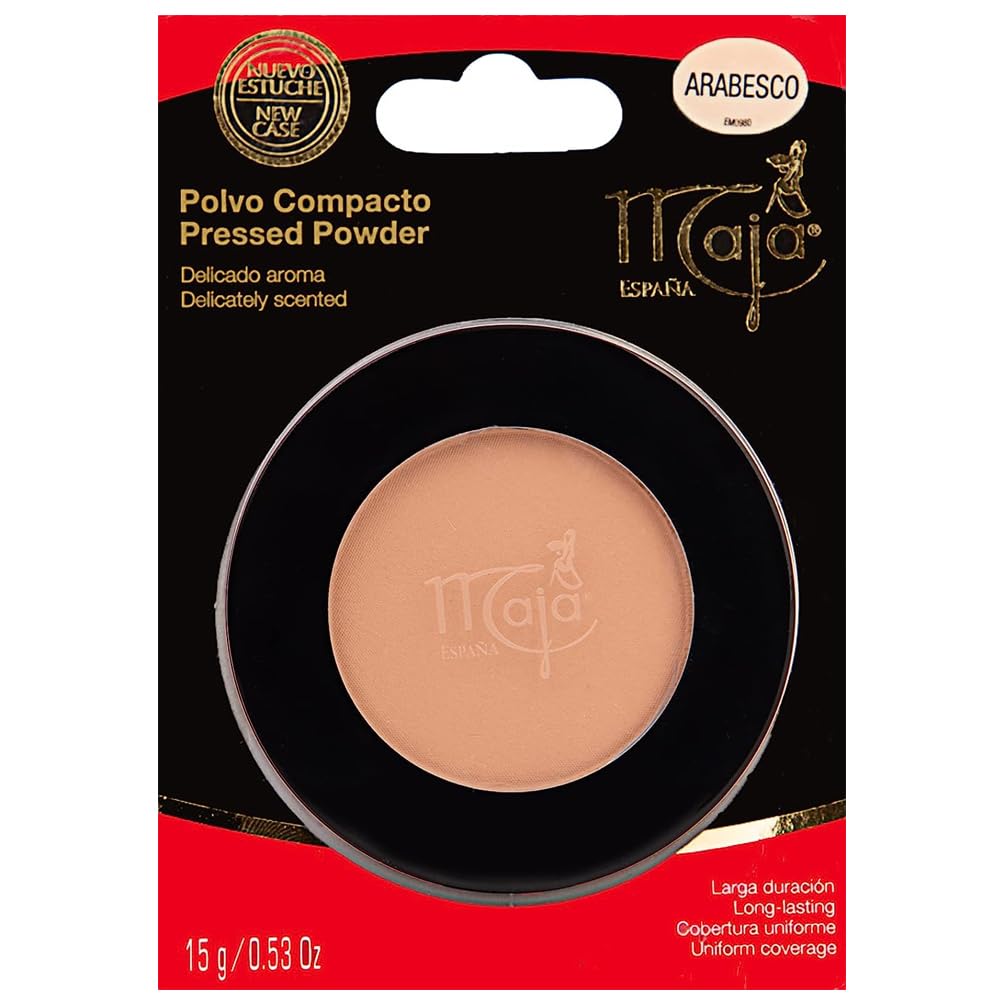 Maja Compact Cream Powder - Arabesco, 0.53 Ounce, Lightweight & Flawless Finish