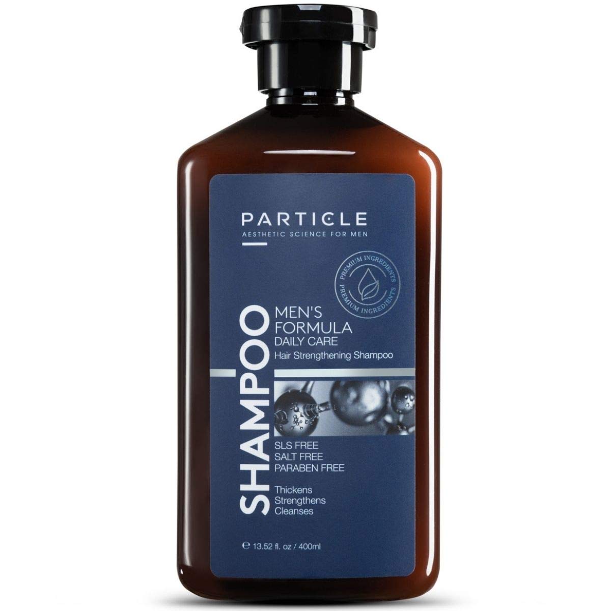 Particle Hair Growth Shampoo for Men - Thickening, Strengthening, Sulfate & Paraben Free, 13.52 Oz