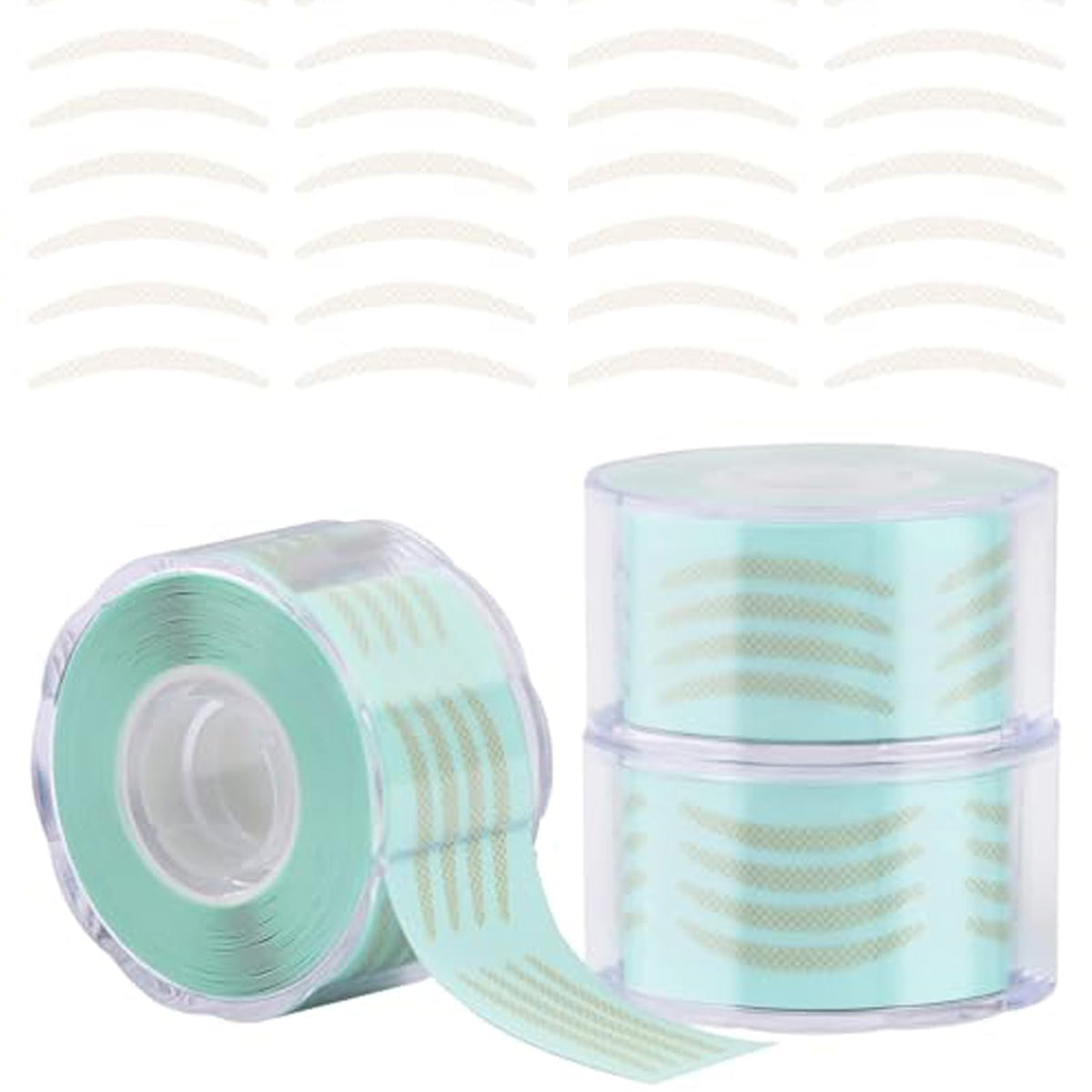 Lorvain 1800 Pcs Breathable Eyelid Tape – Invisible Double Eyelid Stickers With Tweezers