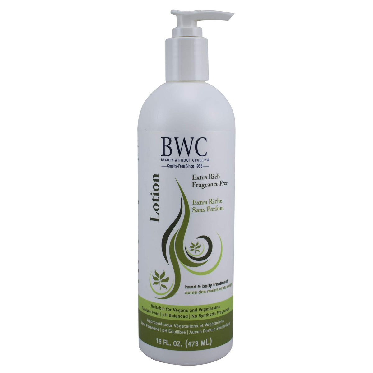 Beauty Without Cruelty Fragrance-Free Hand & Body Lotion - 16 Fl Oz, Extra Rich Moisture