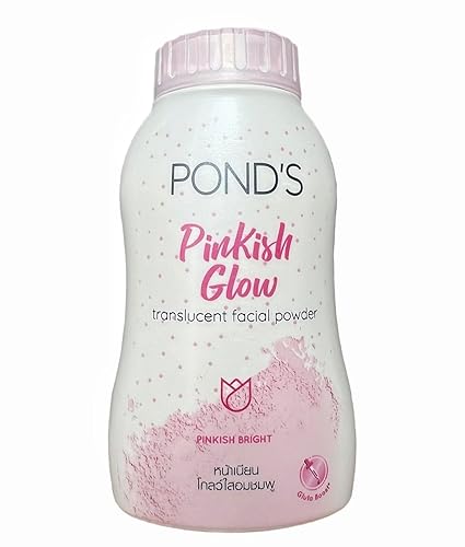 Pond'S Angel Face Pinkish White Glow Loose Powder, 50G - Natural Radiance, Pink Finish