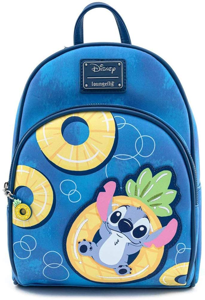 Loungefly Disney Lilo & Stitch Pineapple Floaty Mini Backpack - Faux Leather, Multi