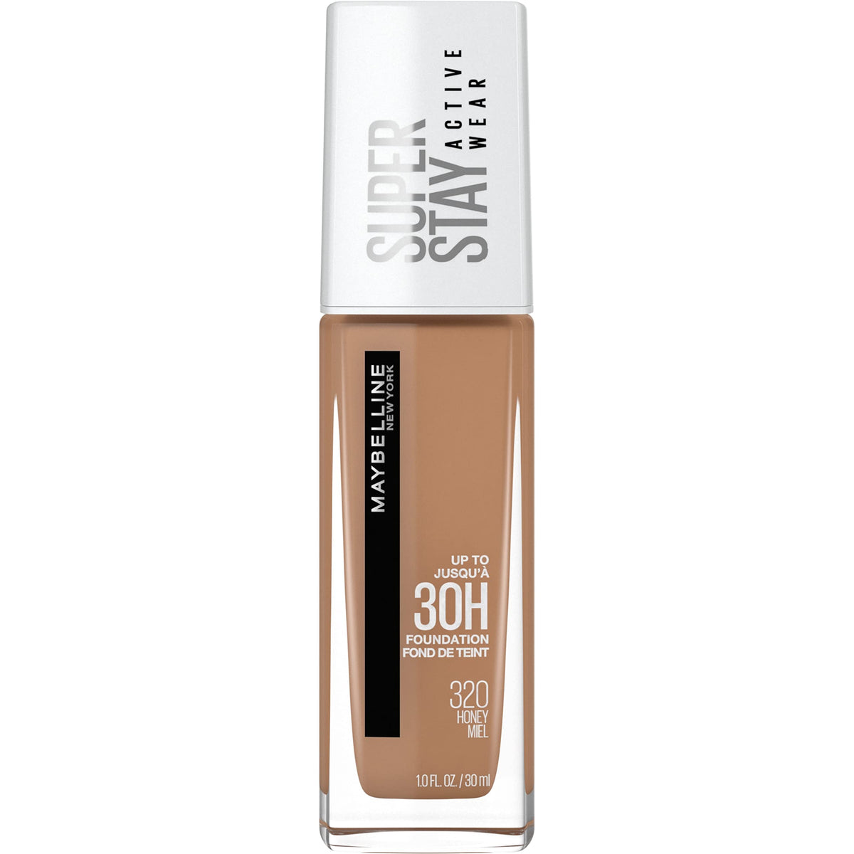 Maybelline Super Stay Full Coverage Foundation, 30Hr Wear, Matte Finish, Honey, 1 Fl Oz