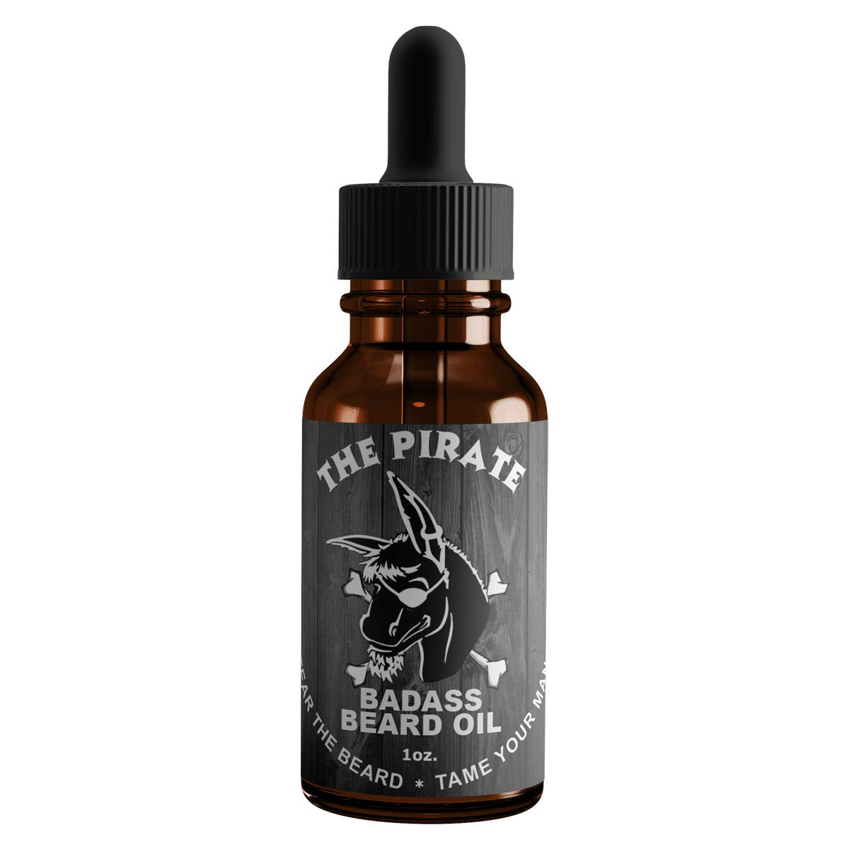 Badass Beard Care Oil - The Pirate Scent, 1 Oz - All Natural, Softens Beard & Mustache