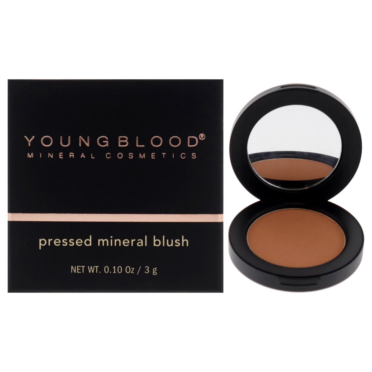 Youngblood Pressed Mineral Blush, Cranberry - 0.10 Oz Mineral Makeup For Women