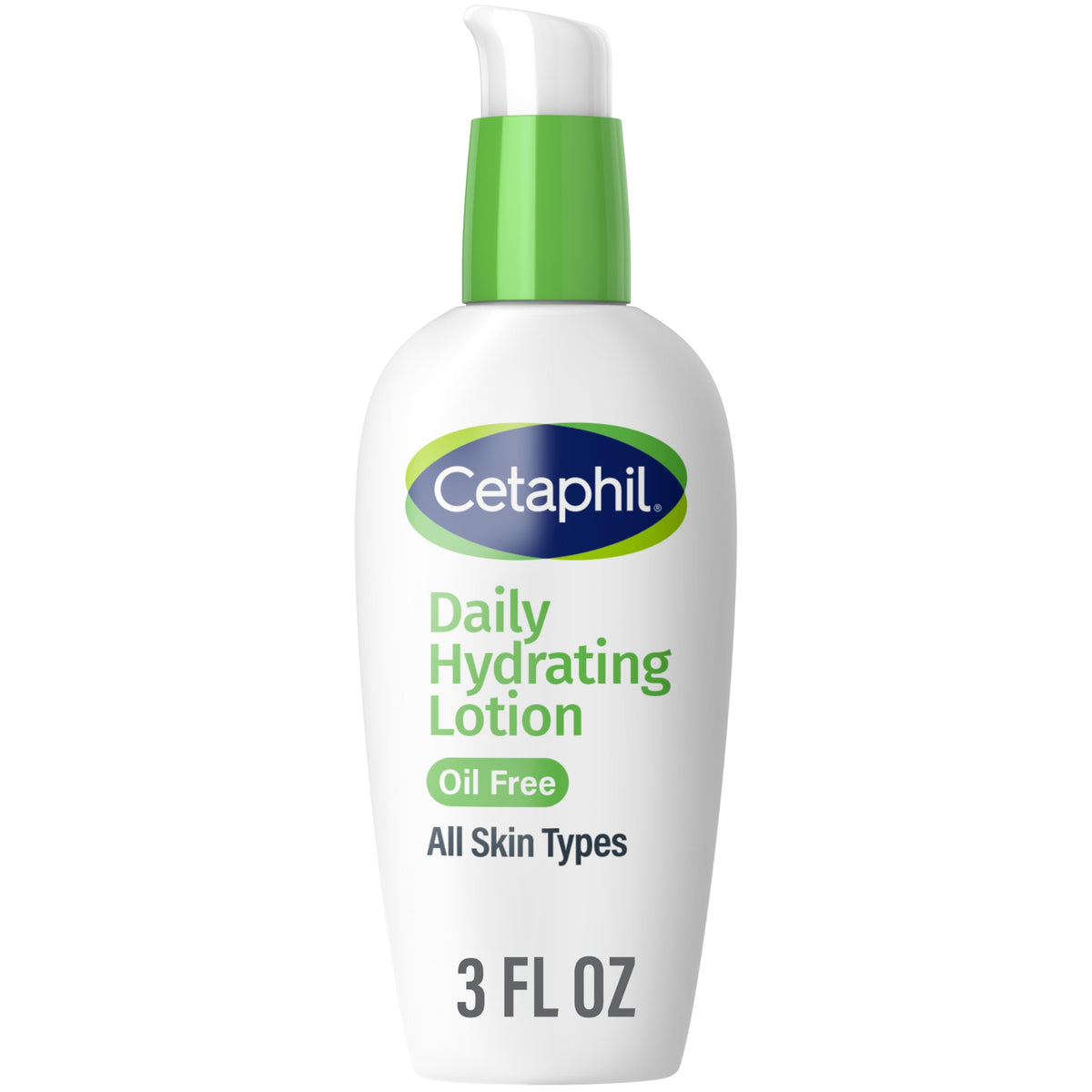 Cetaphil Daily Hydrating Lotion With Hyaluronic Acid, 3 Fl Oz, Non-Comedogenic, Fragrance-Free