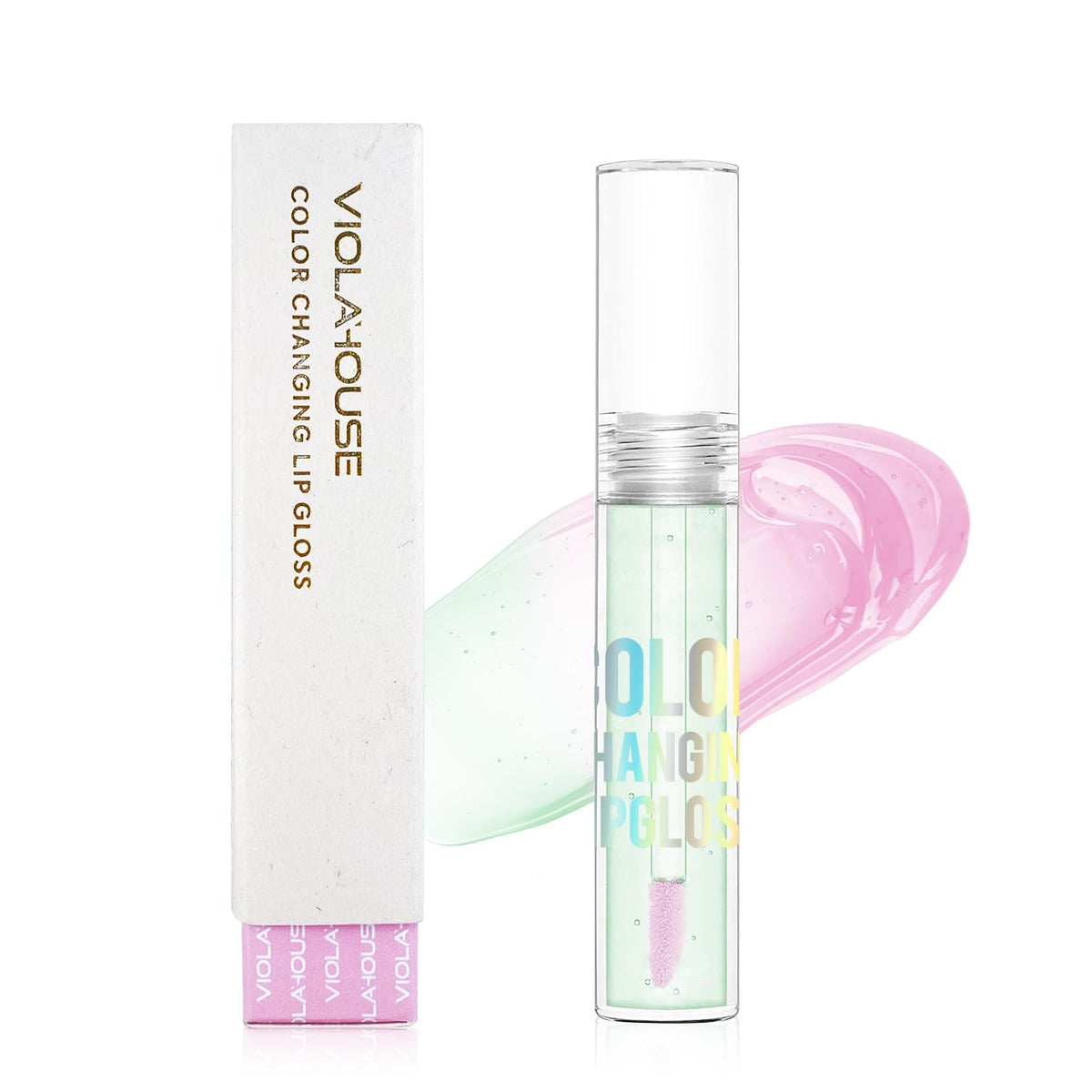 Viola House Color Changing Lip Gloss, Ph Tinted, Waterproof & Long Lasting, 5G