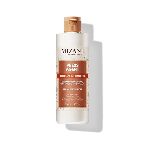 Mizani Press Agent Thermal Smoothing Shampoo, Sulfate-Free, Pink Grapefruit & Mandarin, 8.5 Oz